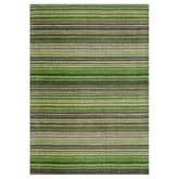 Carter Modern Striped Green Rug - Pendle Village Furniture